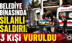 Belediye binası bahçesinde silahlı saldırı: 3 yaralı