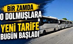 Bir zamda o dolmuşlara : Yeni tarife bugün başladı