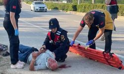 Bisiklet direğe çarptı, sürücü alkollü çıktı