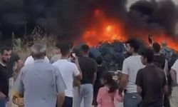 Bursa'da hurdalık alanda yangın