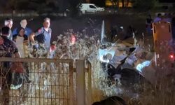 Direksiyon hakimiyetini kaybeden otomobil tarlaya uçtu: 5 yaralı