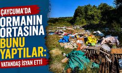 Çaycuma’da ormanın ortasına bunu yaptılar: Vatandaş isyan etti