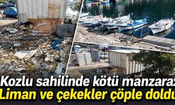 Kozlu sahilinde kötü manzara: Liman ve çekekler çöple doldu