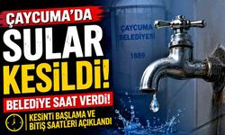 Çaycuma’da sular kesildi: Belediye saat verdi!