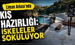 Liman Arkası’nda kış hazırlığı: İskeleler sökülüyor