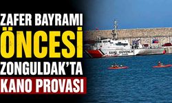 Zafer Bayramı öncesi Zonguldak’ta kano provası