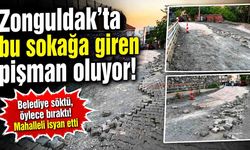 Zonguldak’ta bu sokaktan geçmek çileye dönüştü: Vatandaşlar tepkili!