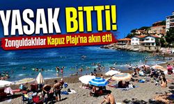Deniz yasağı bitti, Zonguldaklılar Kapuz Plajı’na akın etti