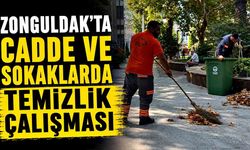 Zonguldak’ta cadde ve sokaklarda temizlik çalışması
