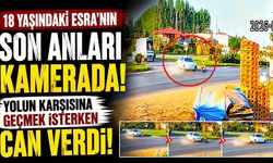 Bisikletli genç kızın öldüğü kaza kamerada