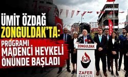 Ümit Özdağ Zonguldak’ta: Programı Madenci Heykeli önünde başladı