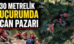 30 metrelik uçurumda can pazarı