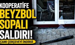 Maskeli saldırgan, beyzbol sopasıyla kooperatifin pencerelerini kırıp kaçtı