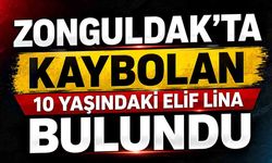 Zonguldak'ta kaybolan 10 yaşındaki Elif Lina bulundu