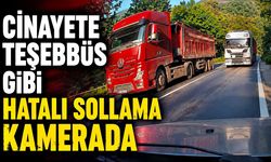 Cinayete teşebbüs gibi hatalı sollama kamerada