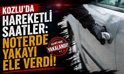 Kozlu’da hareketli saatler: Noterde yakayı ele verdi!