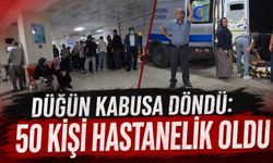 Düğün yemeği sonrası rahatsızlanan 50 kişi hastanelik oldu