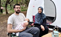 Elif bebek ilk kampını Bartın'da yaptı