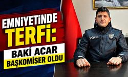 Emniyetinde terfi: Baki Acar Başkomiser oldu