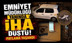 Araçların üzerine insansız hava aracı düştü