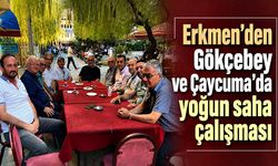 Erkmen’den Gökçebey ve Çaycuma’da yoğun saha çalışması