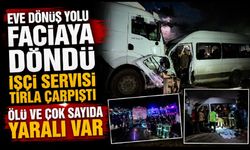 İşçi servisi tırla kafa kafaya çarpıştı: 1 ölü, 15 yaralı