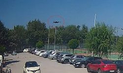 F-16 uçağının düşme anı kamerada