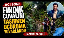 Fındık bahçesinde uçuruma düşen şahıs hayatını kaybetti