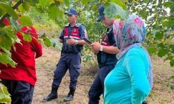 Fındık tarlalarında jandarma nöbeti