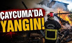 Çaycuma’da odunluk yangınına ilk müdahaleyi jandarma ekipleri yaptı