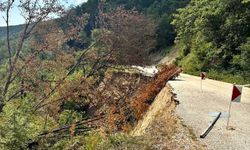 Heyelan nedeniyle Taşkesti-Abant yolu 1 aydır kapalı