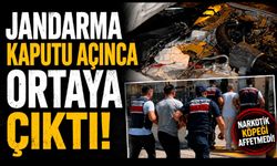 Jandarma kaputu açınca ortaya çıktı!