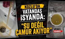 Kozlu'da vatandaş isyanda:  "Su değil çamur akıyor"