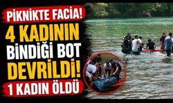 Piknikte facia! 4 kadının bindiği bot devrildi, 1 kadın öldü