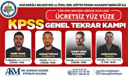 Kdz. Ereğli Belediyesi’nden KPSS adaylarına ücretsiz genel tekrar kampı