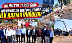 Kilimli’de tarihi gün: 700 konutluk TOKİ projesinde ilk kazma vuruldu