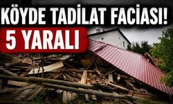 Köy evi çöktü, içeride 5 kişi mahsur kaldı