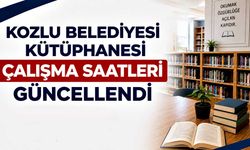 Kozlu Belediyesi Kütüphanesi çalışma saatleri güncellendi