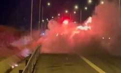 Kuzey Marmara Otoyolu’nda seyir halindeki otomobil alev alev yandı
