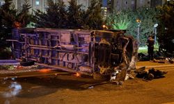 Makas atan minibüs zincirleme kazaya neden oldu: 1 ölü, 5 yaralı