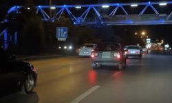 Makas atan sürücü herkesi tehlikeye soktu