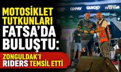 Motosiklet tutkunları Fatsa’da buluştu: Zonguldak’ı Riders temsil etti