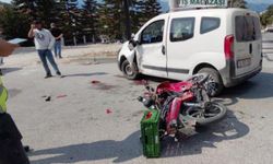 Mudurnu'da otomobil ile motosiklet çarpıştı, 1 ağır yaralı