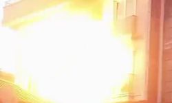 Önce dumanlar yükseldi, ardından bomba gibi patladı