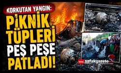 Piknik tüpleri bomba gibi patladı, iki gecekondu küle döndü