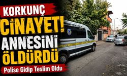 Annesini öldüren şahıs, polise teslim oldu