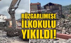 Zonguldak'ta Rüzgarlımeşe İlkokulu'nun yıkımı gerçekleştirildi!
