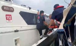 Özel ve gezi teknesinde yaralanan iki kişiye sahil güvenlikten tıbbi müdahale