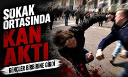 Sokak ortasında kan aktı: Gençler birbirine girdi