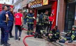 Tadilat sırasında atık malzemeler tutuştu